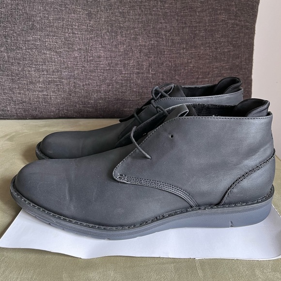 Kenneth Cole Techni Cole Mens Oxford Boot Shoes Black 11 - Picture 7 of 14